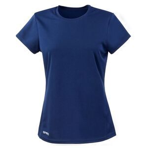 Spiro Womens/Ladies Performance Quick Dry T-Shirt / Navy